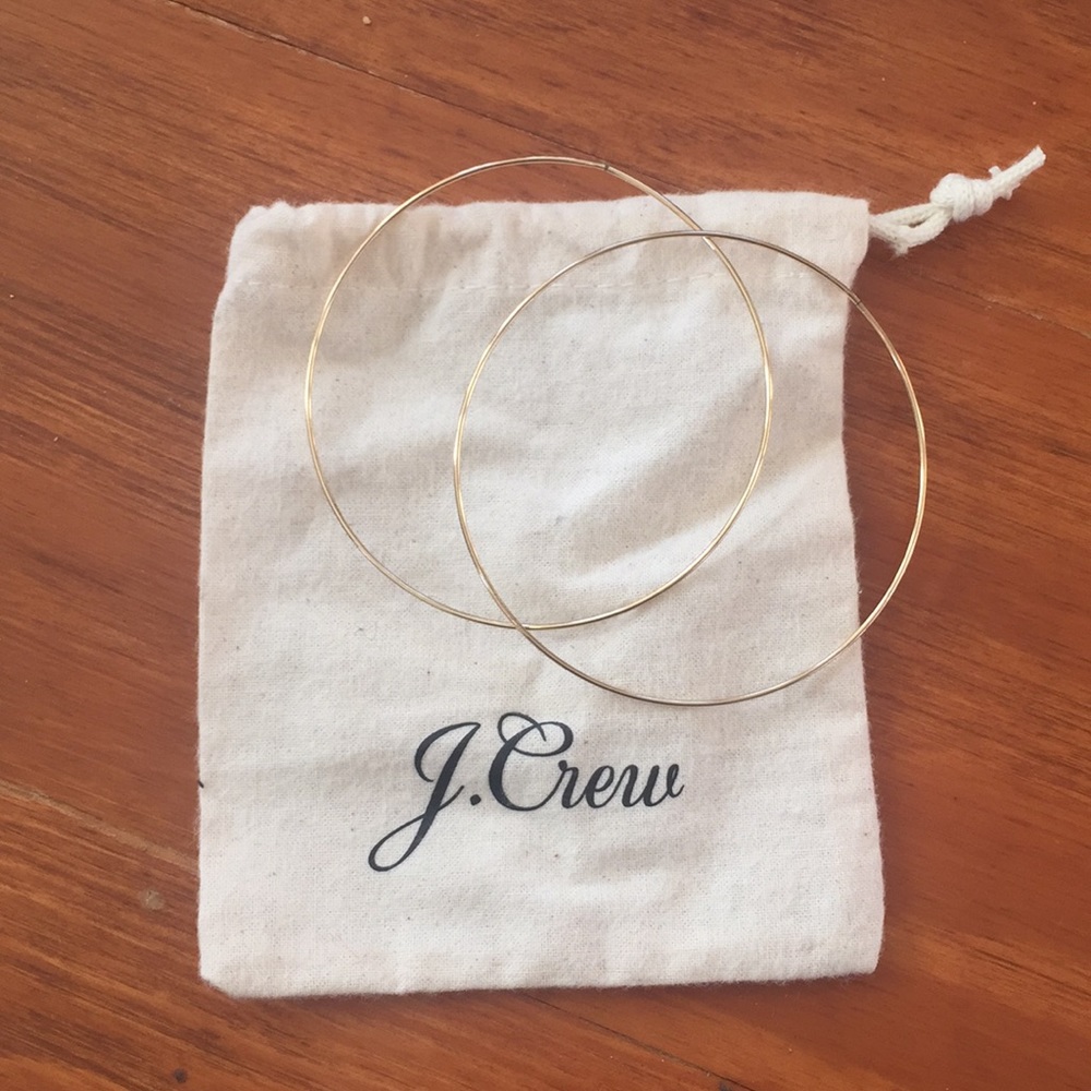 J. Crew gold tone Hoop Earrings